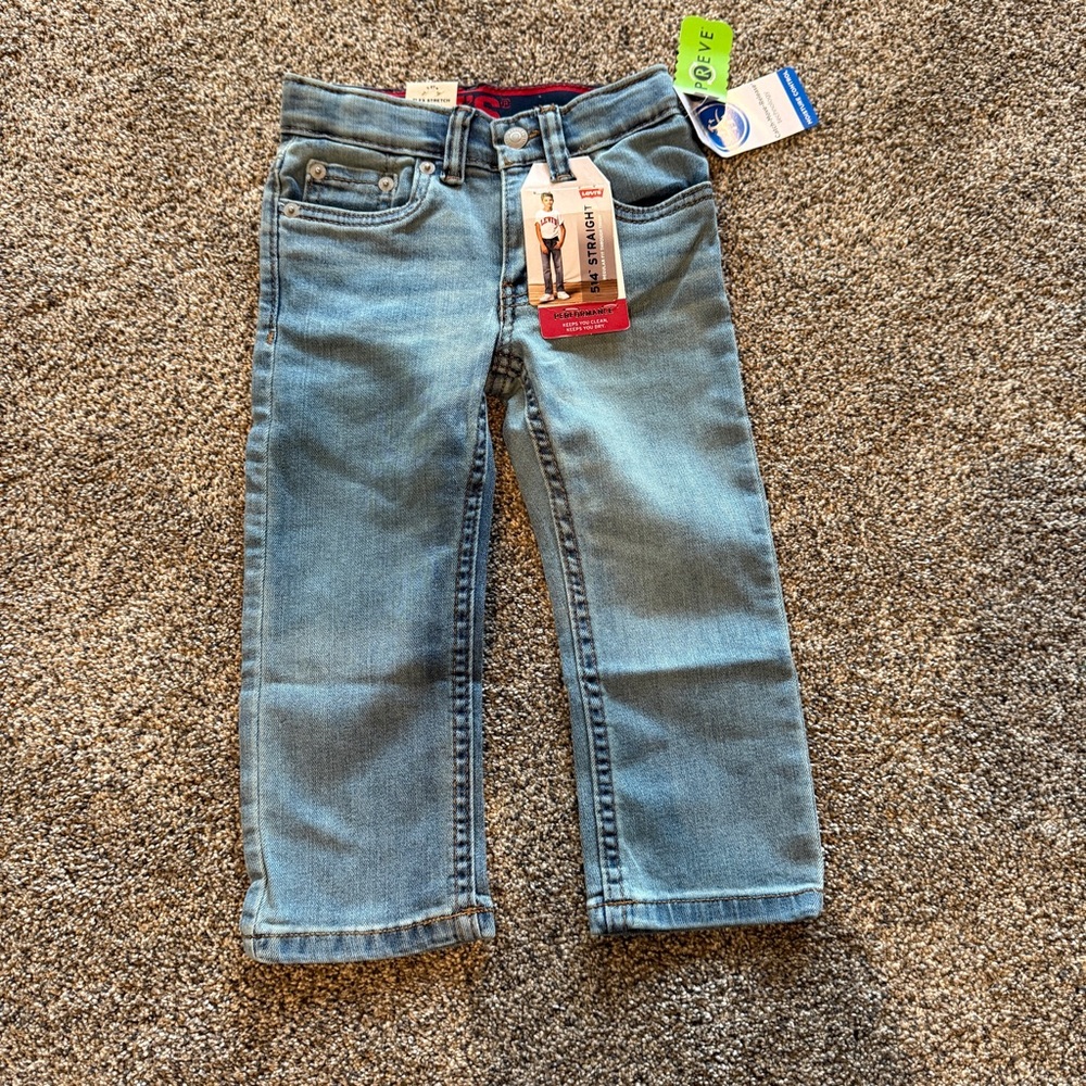 NWT Levi's todder 514 straight Light Blue Denim Jeans